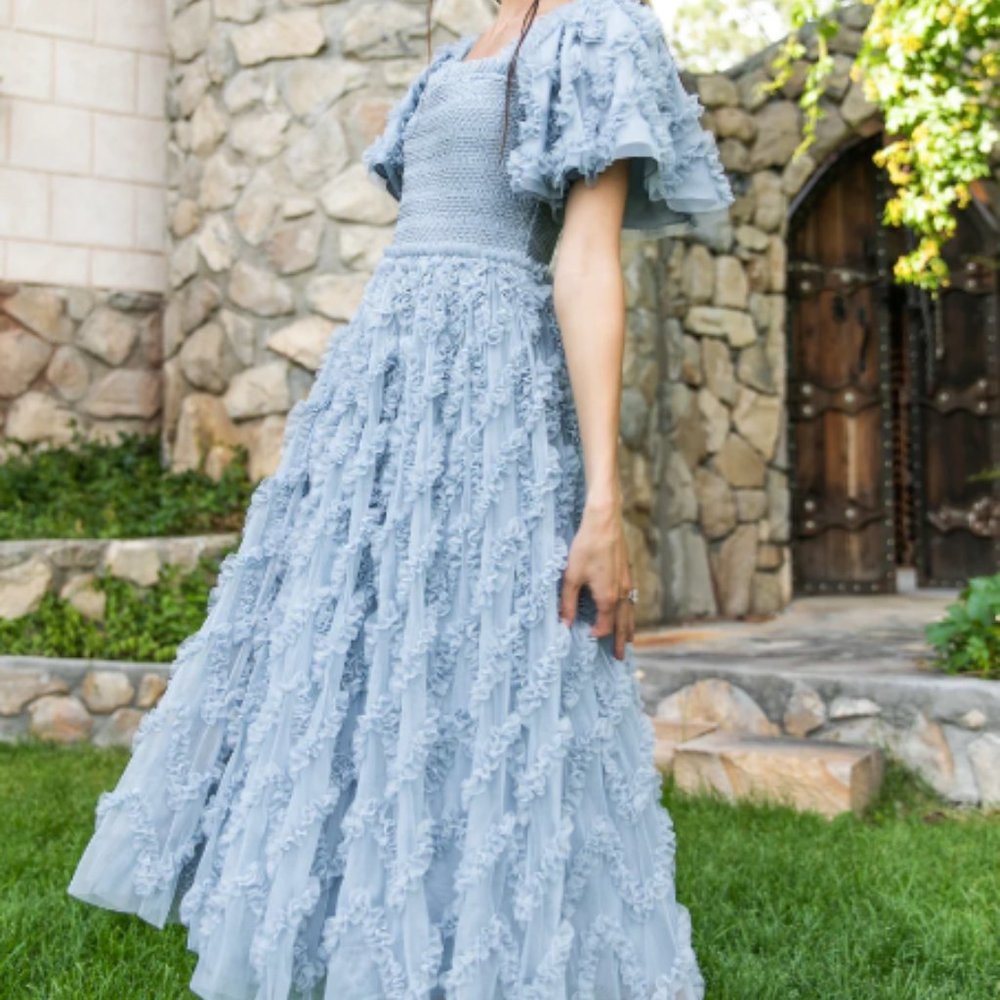 CLOUD NINE DRESS IN POWDER BLUE